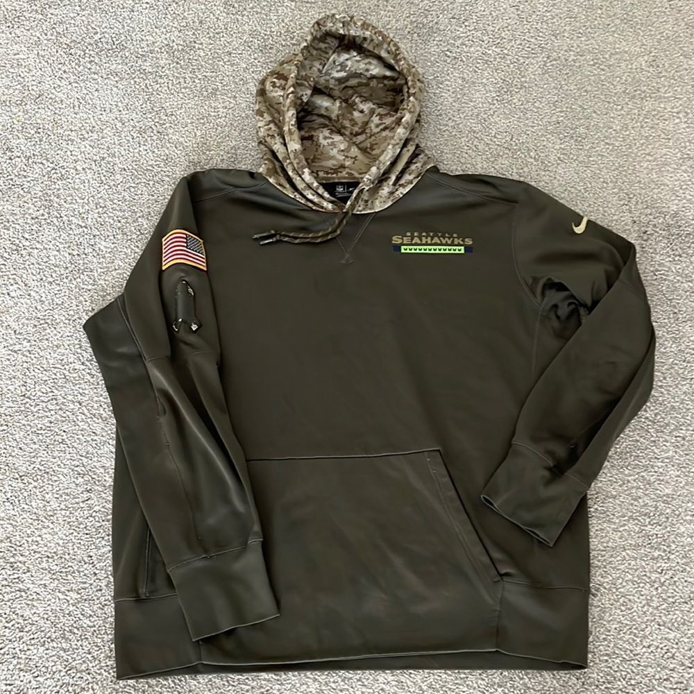 Nike Seattle Seahawks Salute to Service digi camouflage Hooded Hoodie sweatshirt